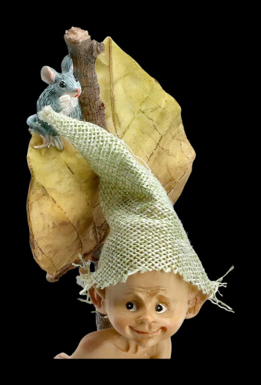 Pixie Kobold Figur Mit Maus - Floßfahrt – Bild 8
