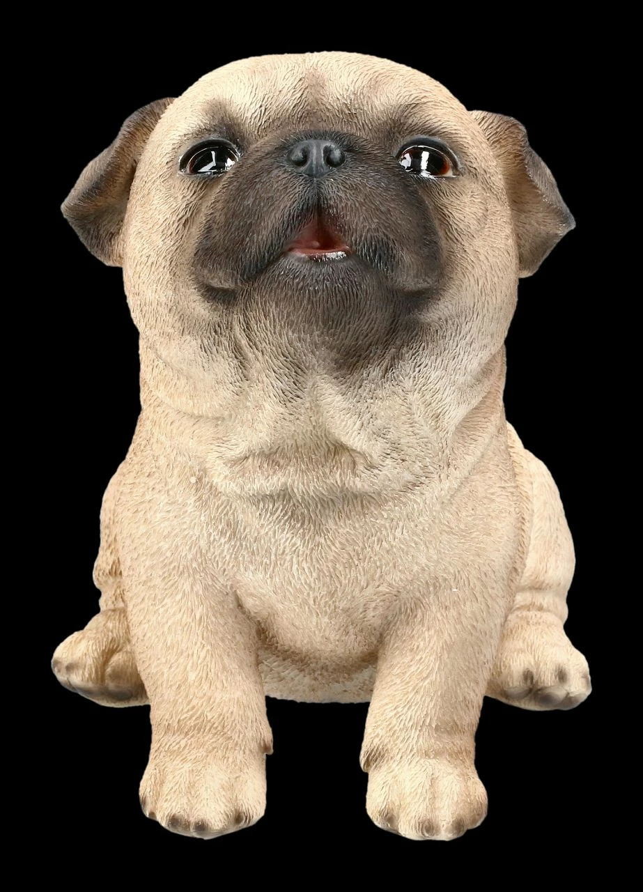 Hunde Figur - Mops Welpe – Bild 2