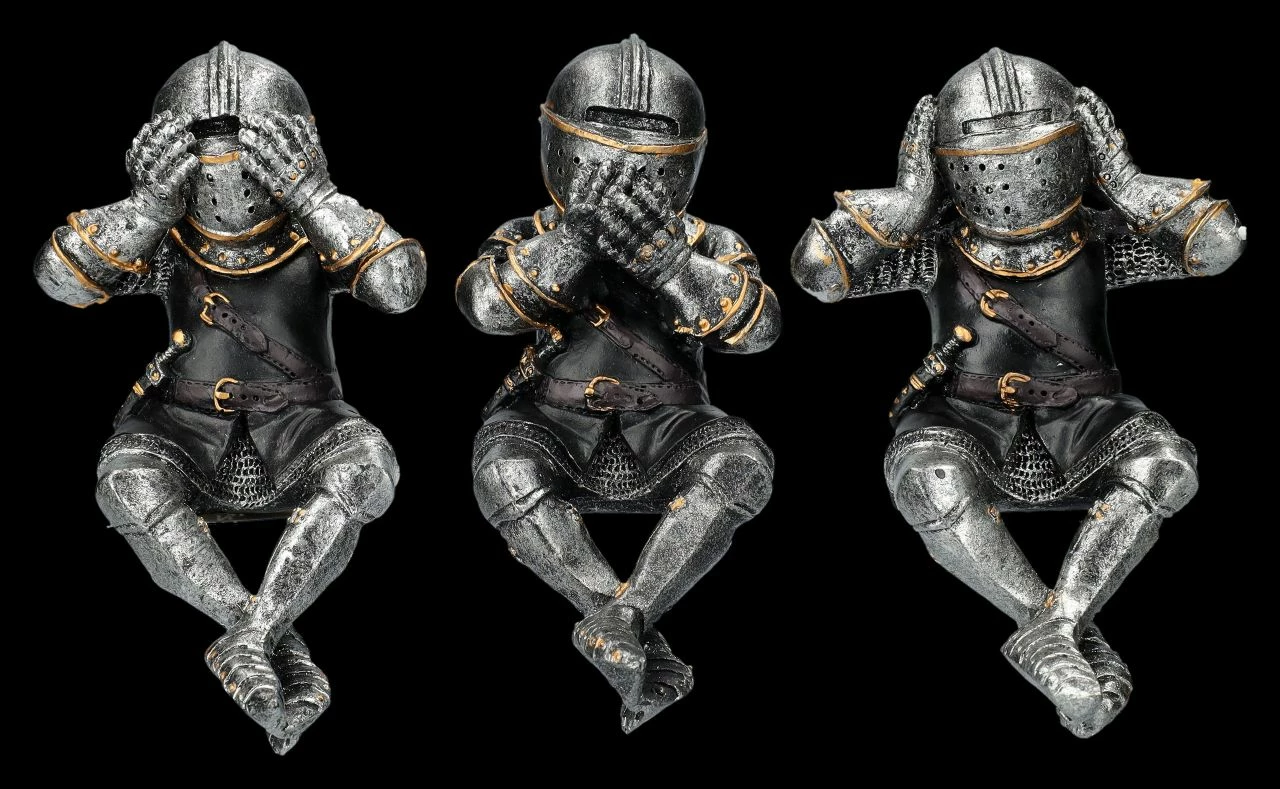 Ritter Figuren Kantenhocker - Nichts Böses