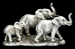 Elefanten Figur - Familie Antik Silber