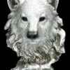 Wolfskopf Büste - Antik Silber