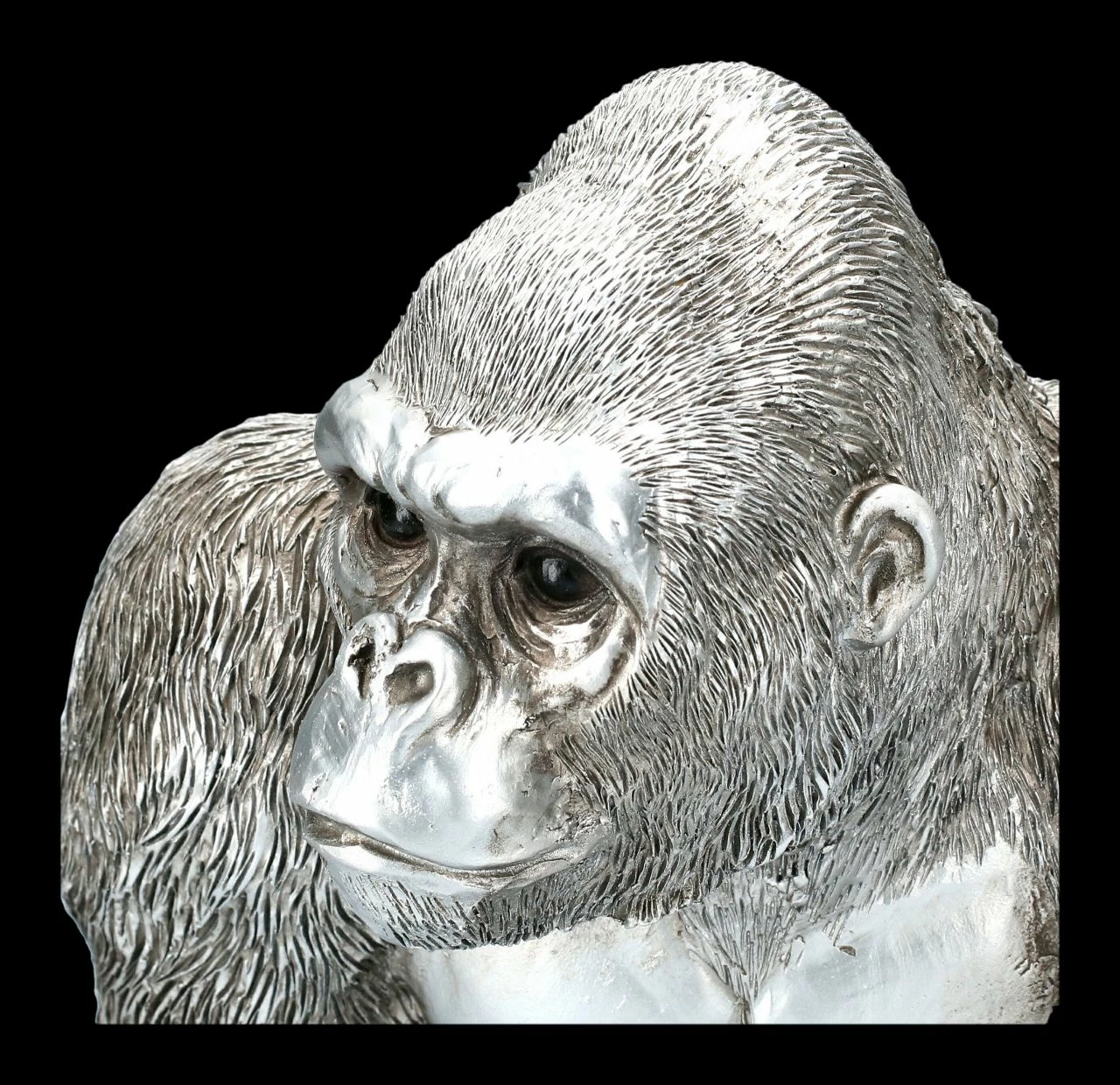 Affen Figur - Gorilla Antik Silber â Bild 7