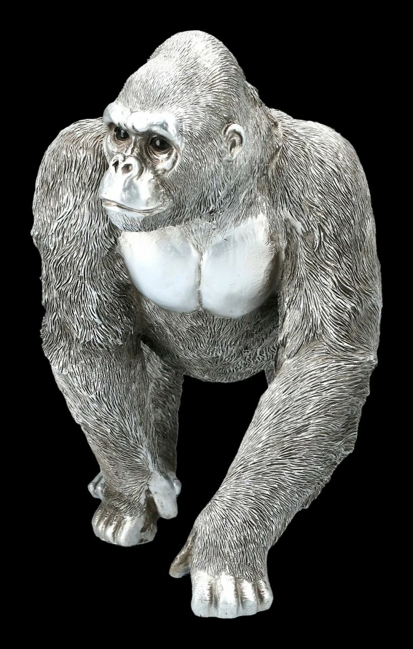 Affen Figur - Gorilla Antik Silber â Bild 3