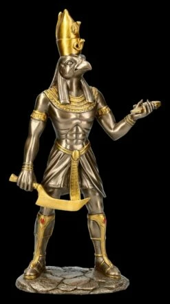 Ägyptische Krieger Figur - Horus - Bronziert
