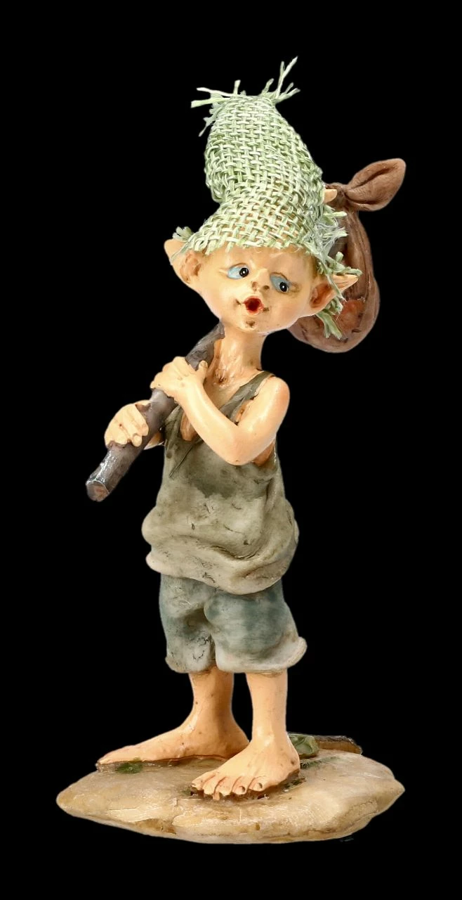 Pixie Kobold Figur Auf Wanderschaft