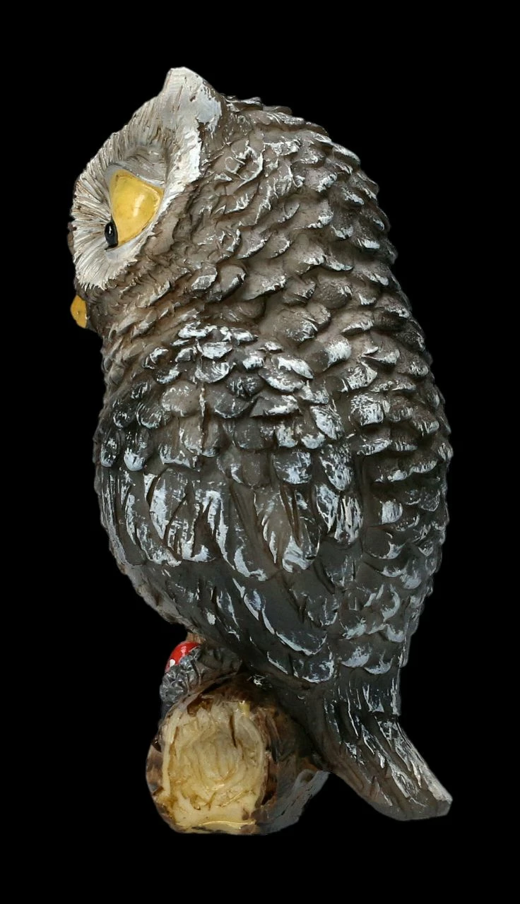 Lustige Eulen Figuren 2er Set - Eule Mit Eichhörnchen – Bild 5