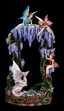 Elfen Figuren Mit Drache - Fantasy Paradies