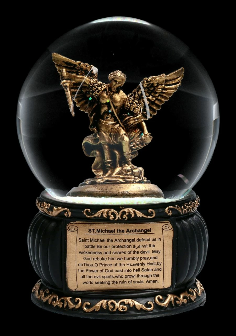 Schneekugel - Erzengel Michael