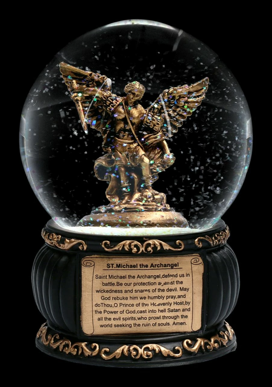 Schneekugel - Erzengel Michael – Bild 2