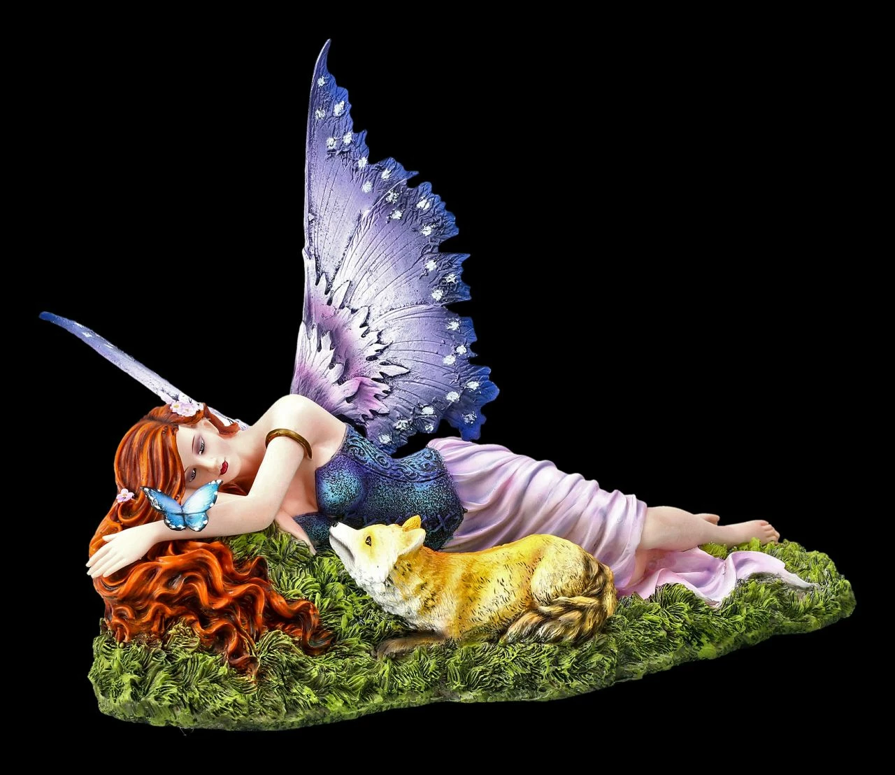 Elfen Figur - Foxy Liegend Mit Fuchs – Bild 2