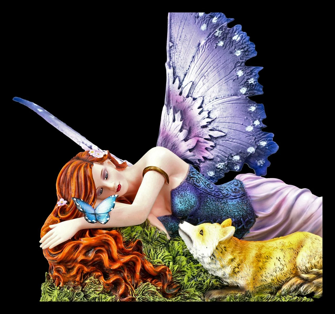 Elfen Figur - Foxy Liegend Mit Fuchs – Bild 7