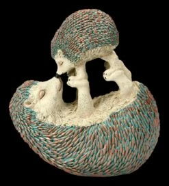 Igel Figur - Mutter Mit Baby