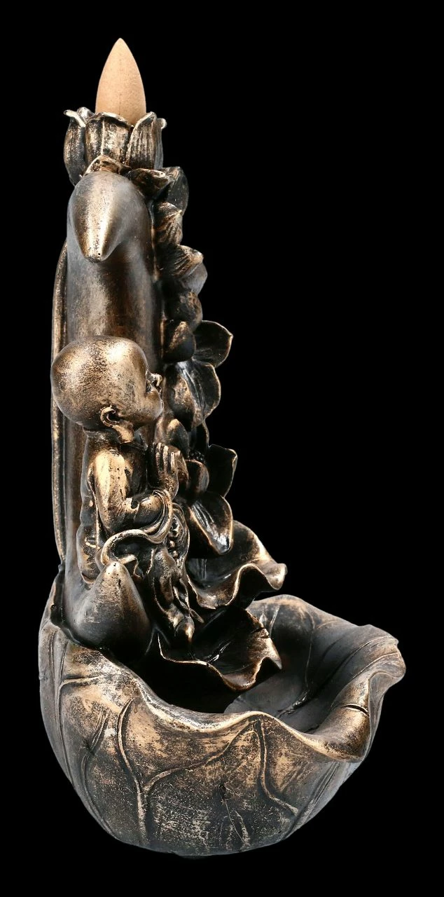 Backflow Räucherhalter - Buddha In Halbmond – Bild 6