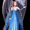 Elfenfigur - Magische Tara Mit Großem Drachen