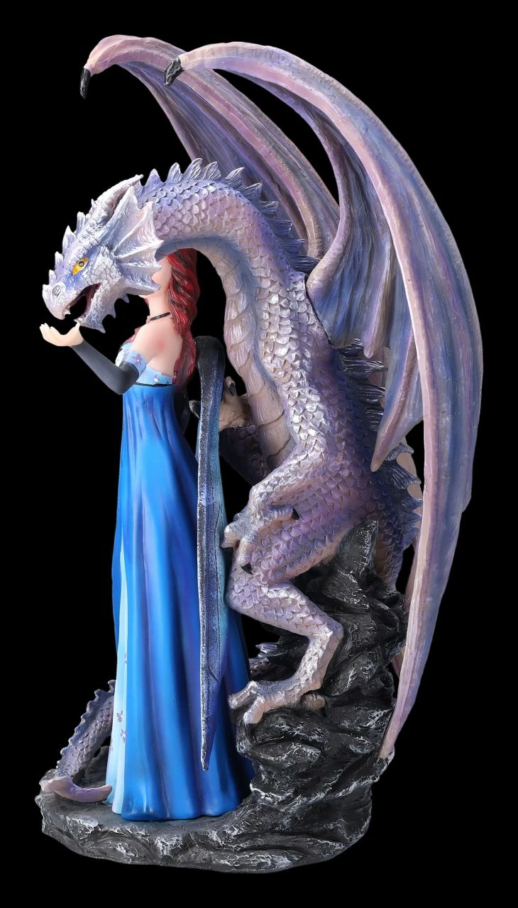 Elfenfigur - Magische Tara Mit Großem Drachen – Bild 3