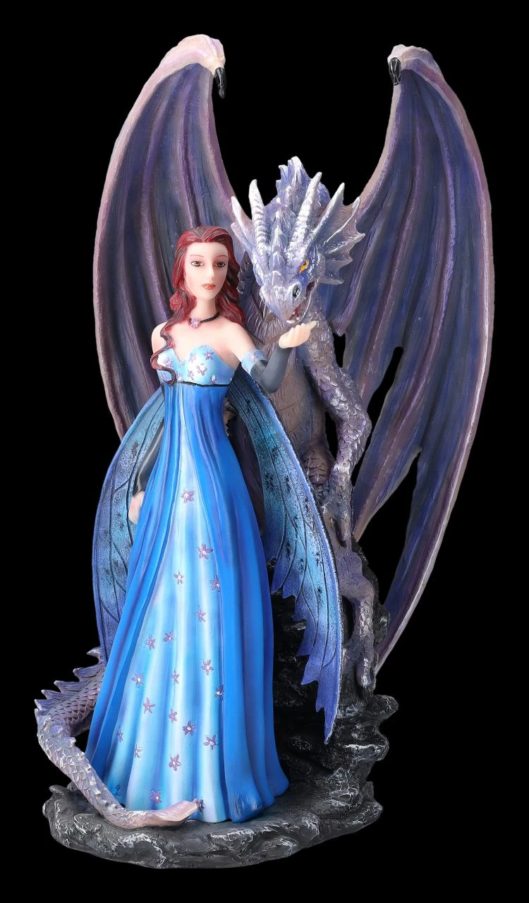 Elfenfigur - Magische Tara Mit Großem Drachen – Bild 2