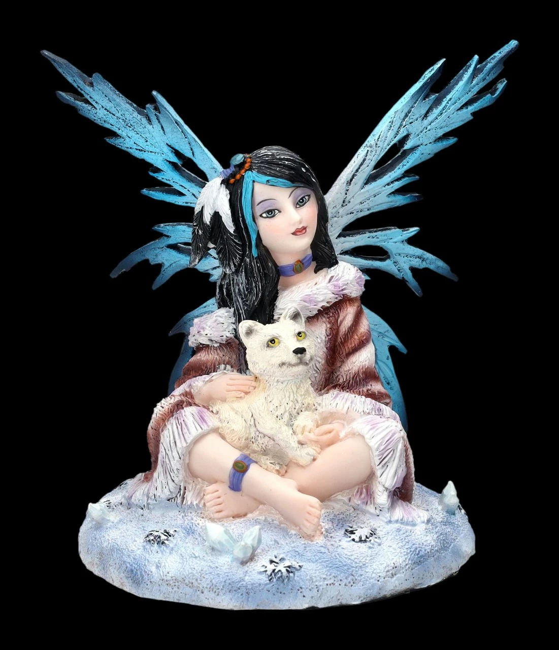 Elfenfigur - Polara Mit Babywolf