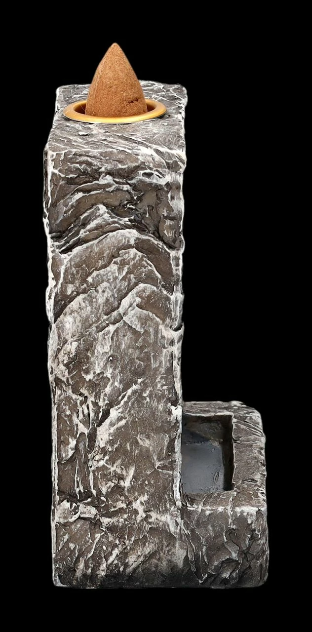 Backflow Räucherhalter - Buddha Kopf Säule – Bild 6