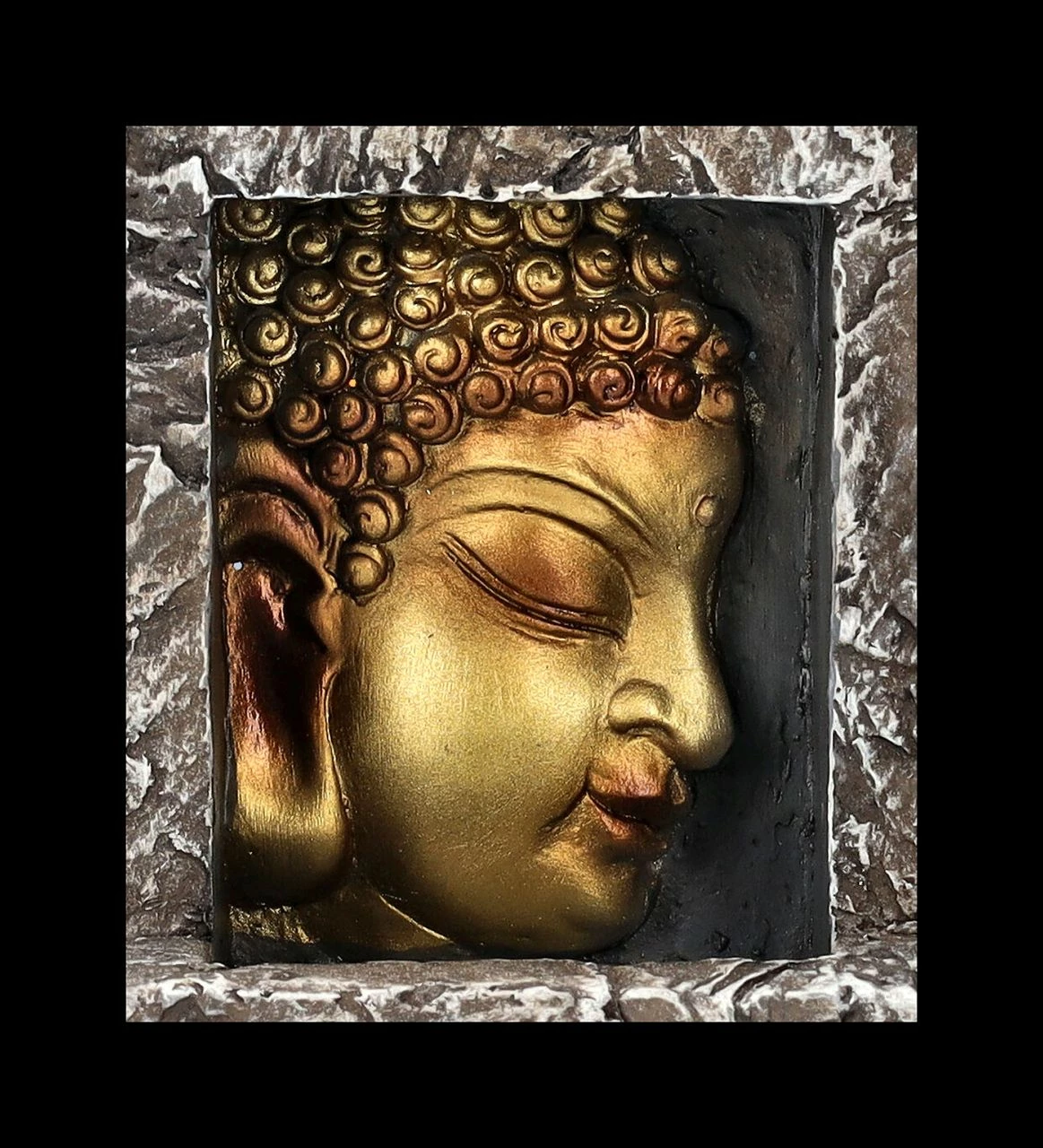 Backflow Räucherhalter - Buddha Kopf Säule – Bild 8