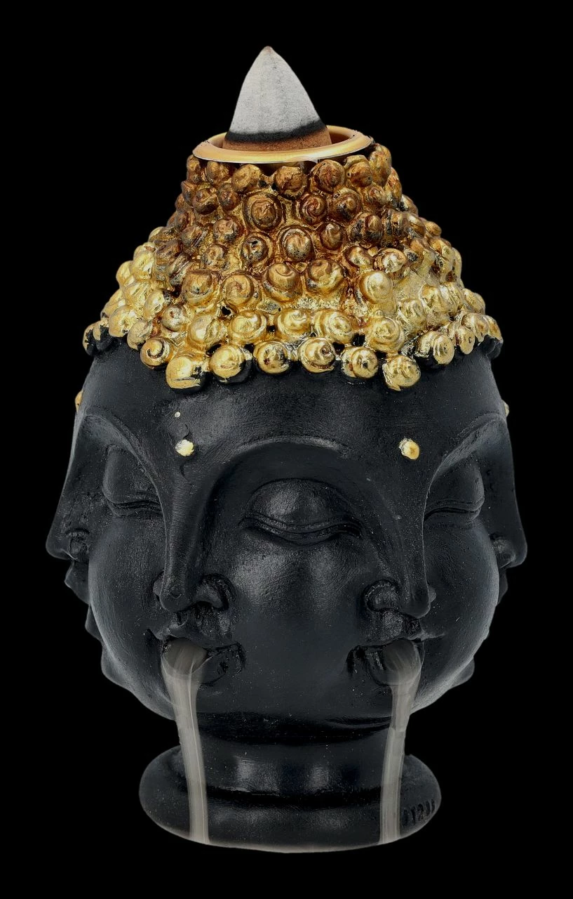 Backflow Räucherhalter - Viergesichtiger Buddha – Bild 2