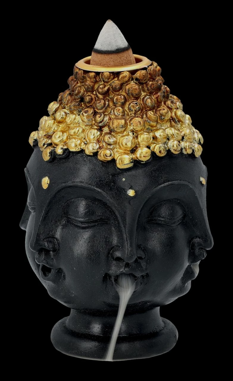 Backflow Räucherhalter - Viergesichtiger Buddha – Bild 7