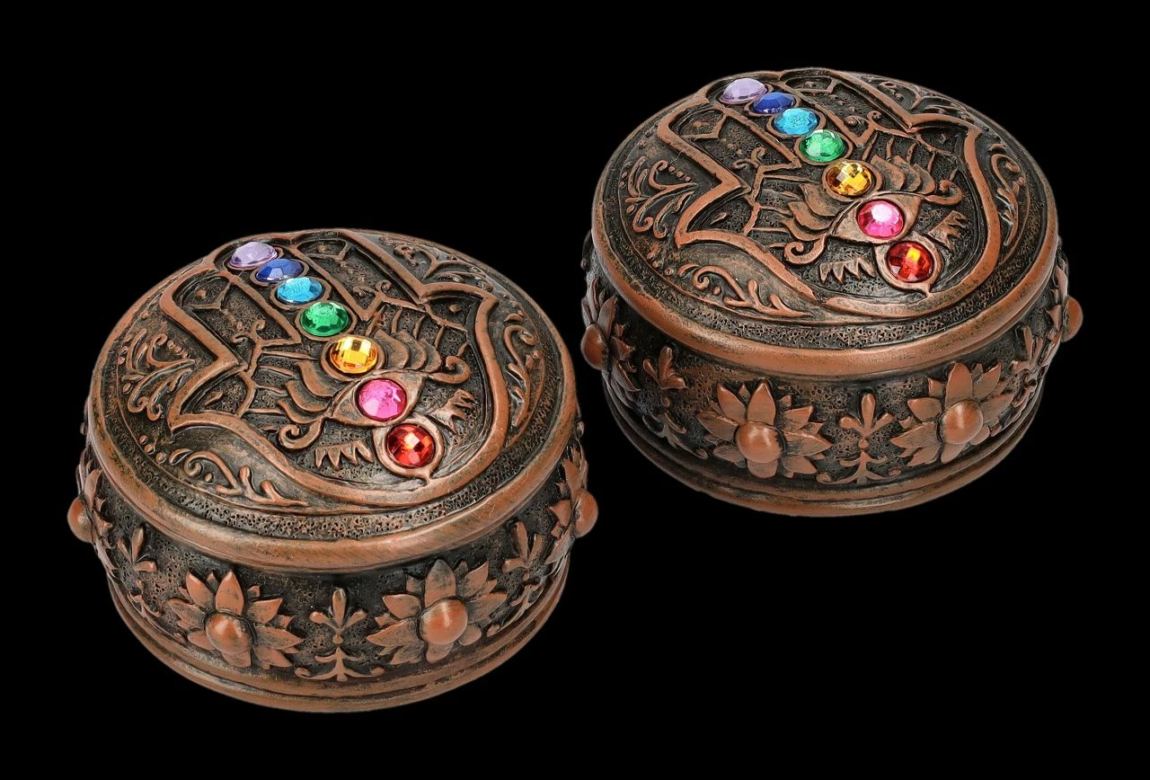 Schatullen 2er Set - Hamsa Chakra – Bild 2