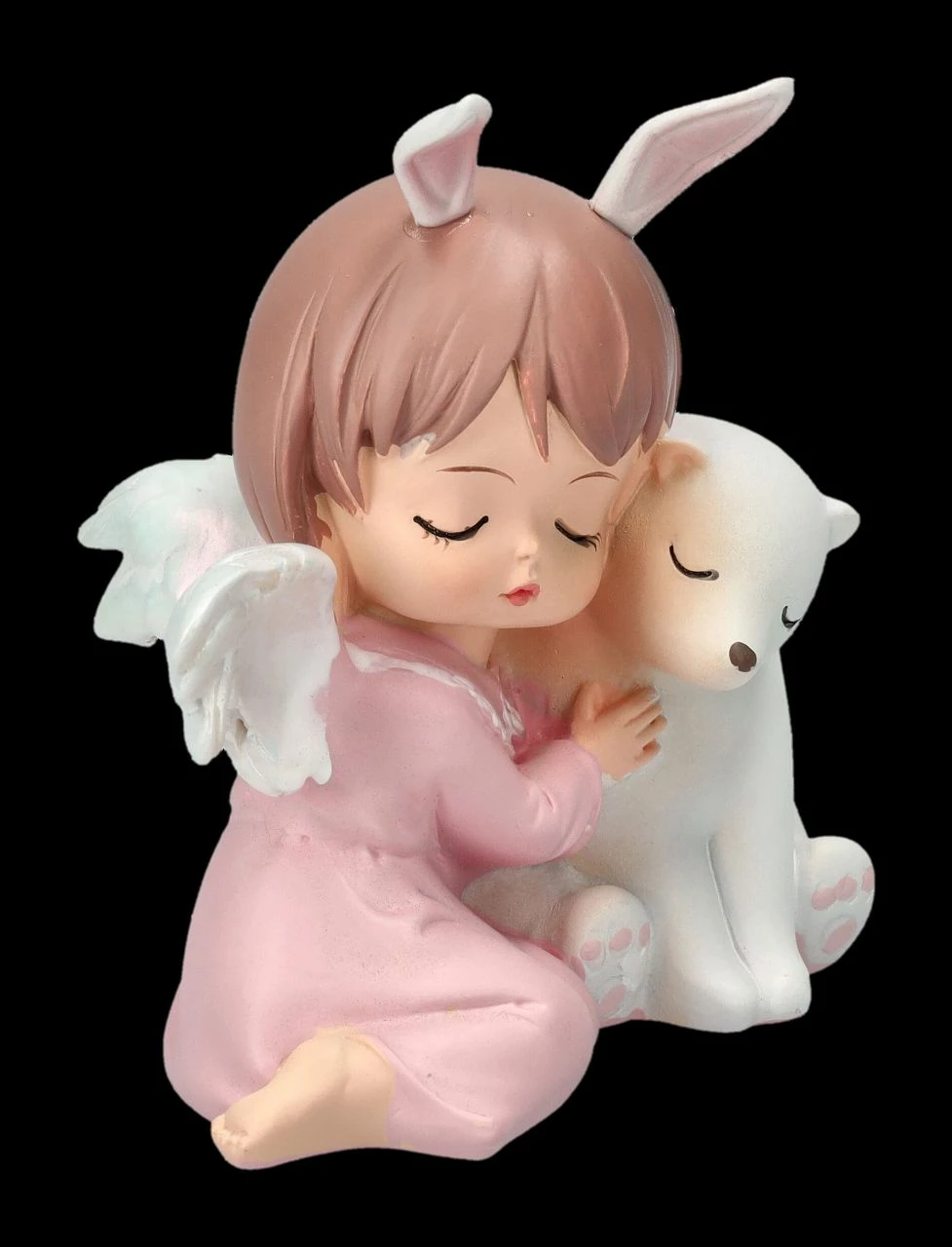 Dekofigur - Schlafendes Engelchen Mit Eisbär – Bild 2