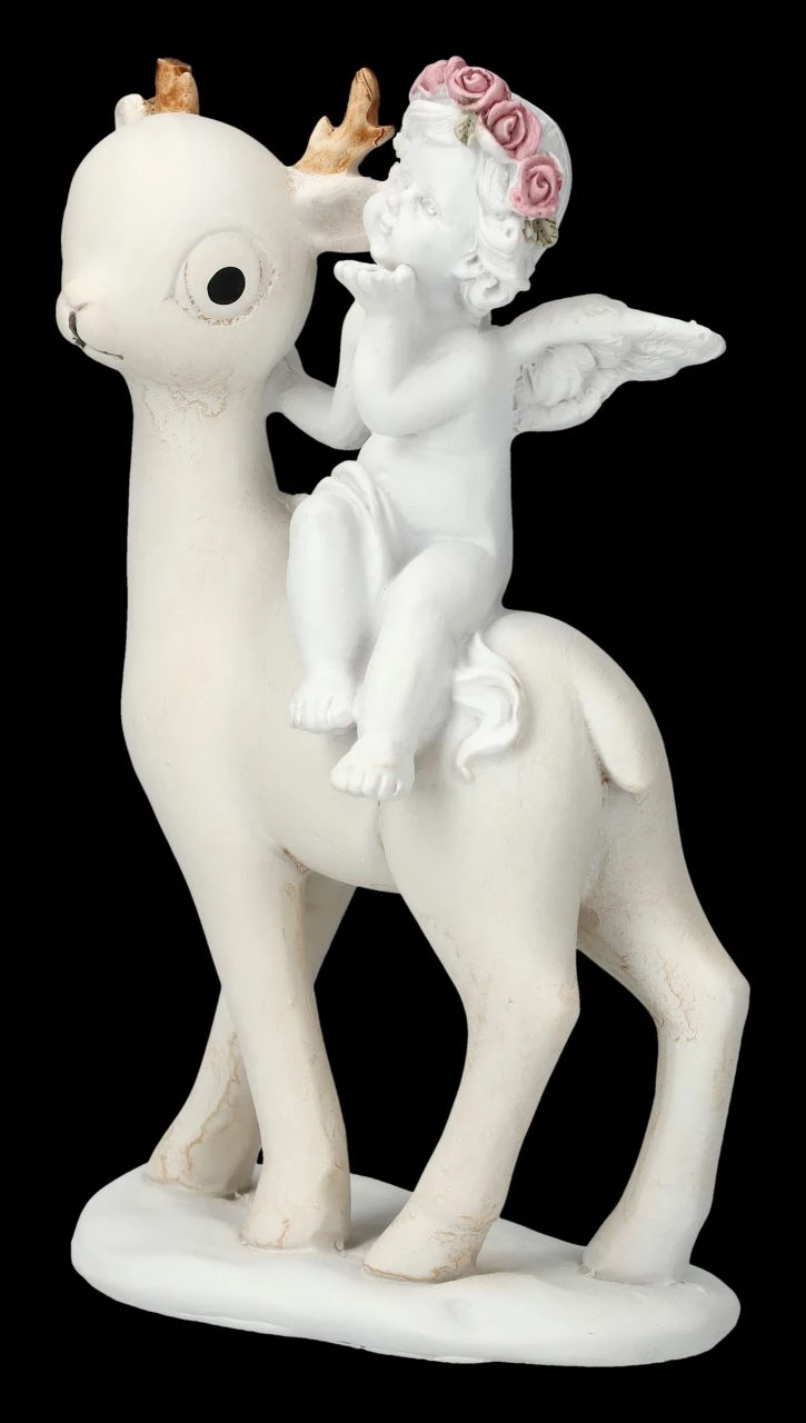 Engel Figur - Putte Auf Reh â Bild 6