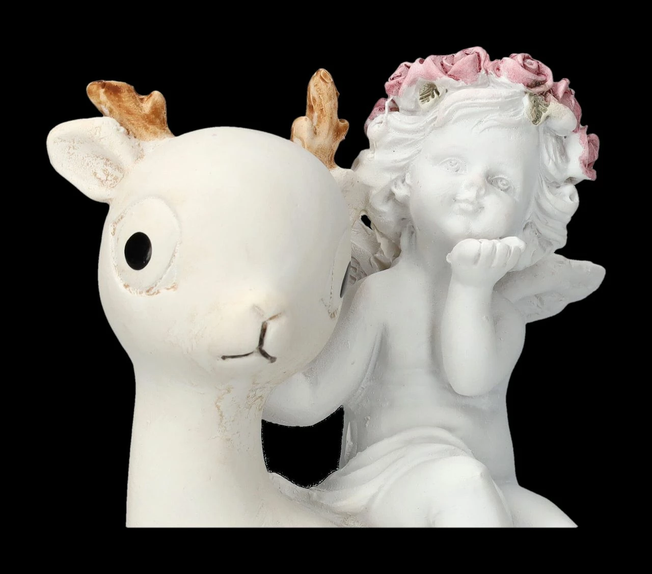 Engel Figur - Putte Auf Reh â Bild 7