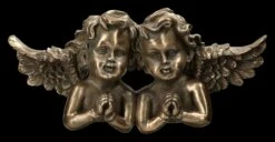 Wanddeko - Putten Betend Bronziert