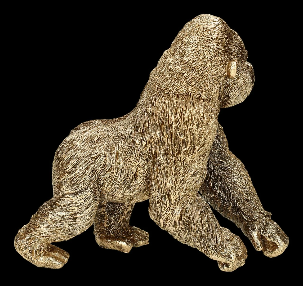 Gorilla Figur Goldfarben – Bild 5