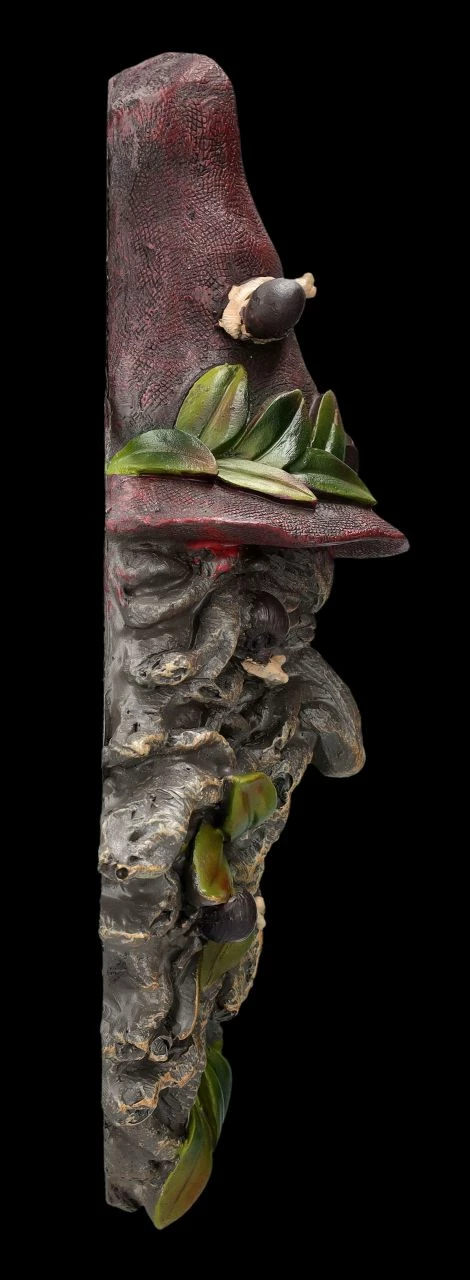 Wandrelief - Greenman Mit Zaubererhut – Bild 5