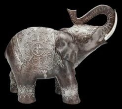 Elefanten Figur - Indisch Braun Groß