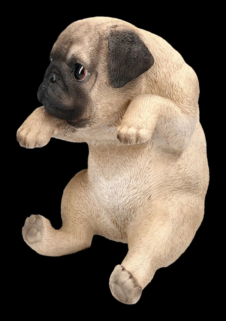 Mops Welpen Figur Als Blumentopf-Hänger – Bild 4