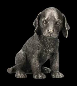 Hundefigur - Welpe Bronziert