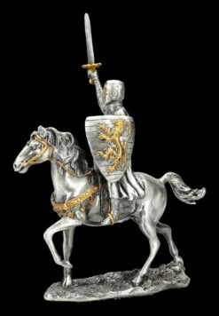 Zinn Figur - Ritter Mit Pferd Und Schwert
