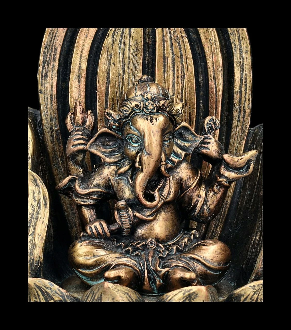 Backflow Räucherhalter - Ganesha Auf Lotus – Bild 8