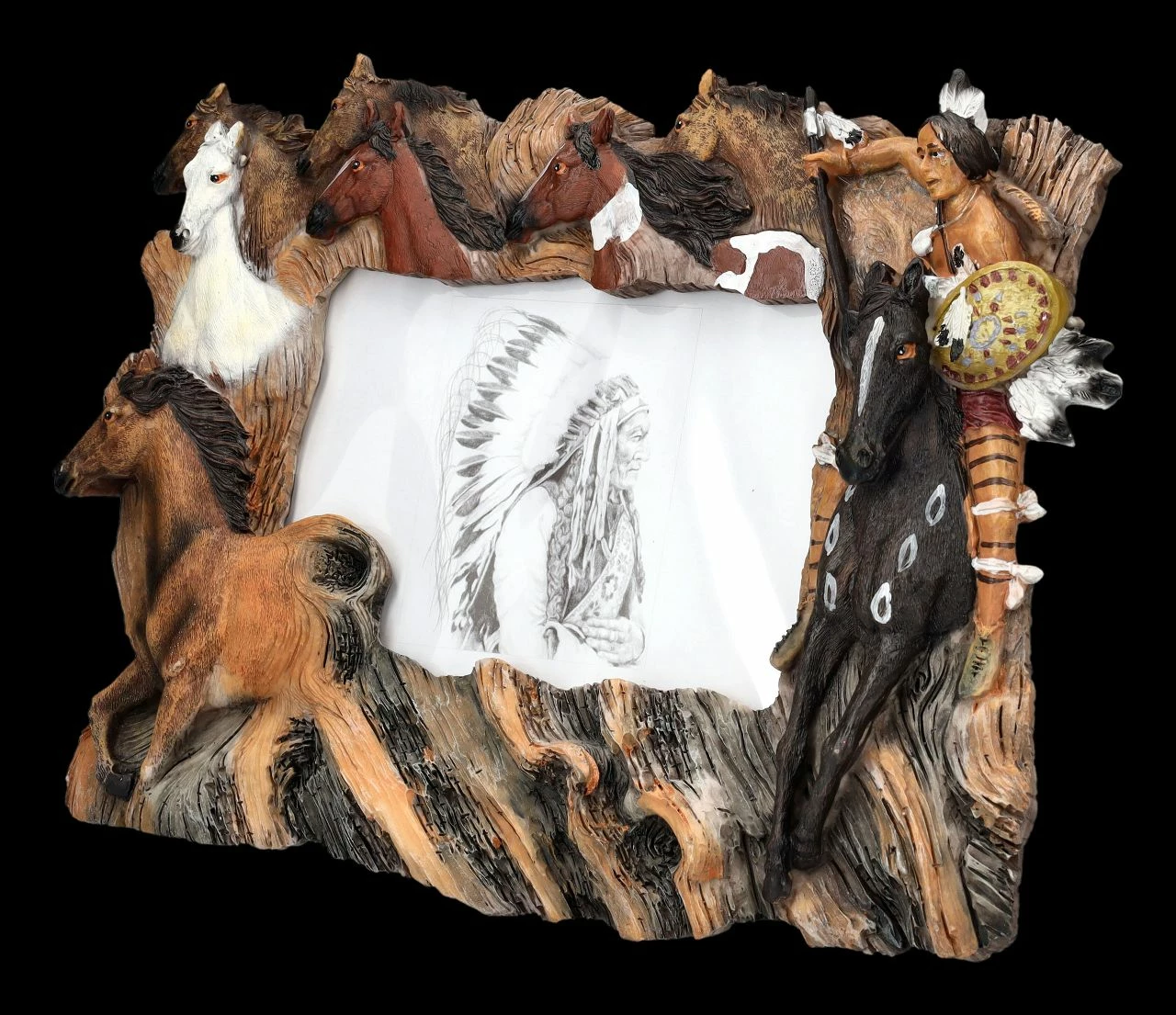 Bilderrahmen Western Mit Pferden – Bild 3