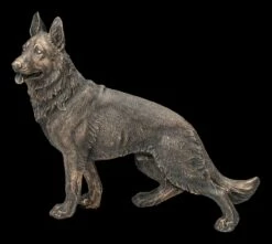 Hunde Figur - Deutscher Schäferhund Bronziert