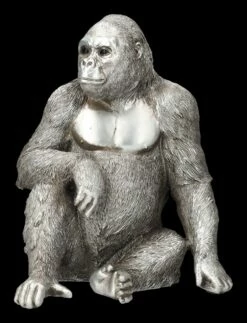 Gorilla Figur - Antik-Silber