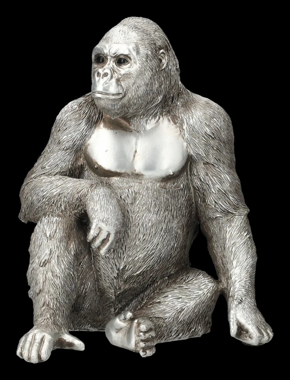 Gorilla Figur - Antik-Silber