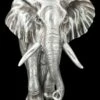 Wandrelief - Elefant Silber
