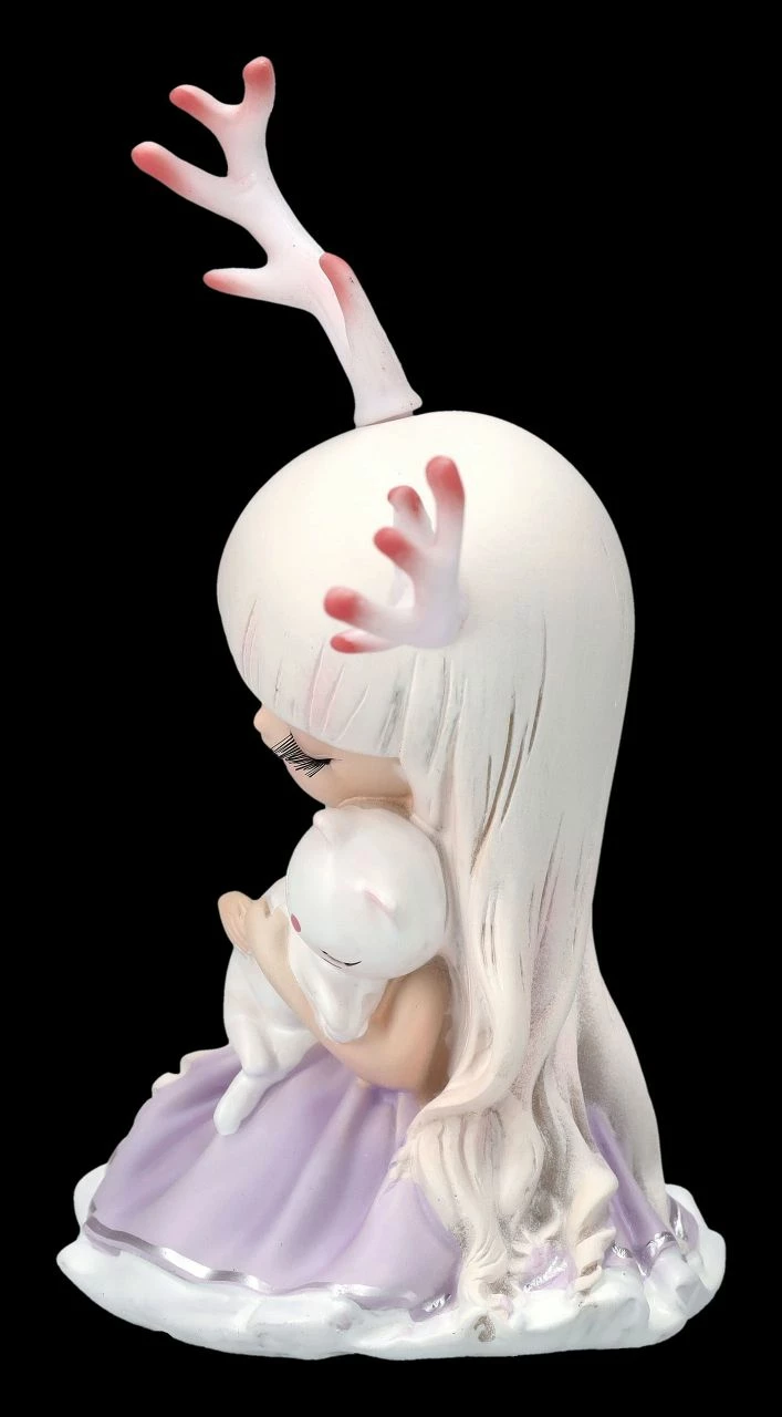 Kleine Feen Figur Mit Geweih Und Katze – Bild 4