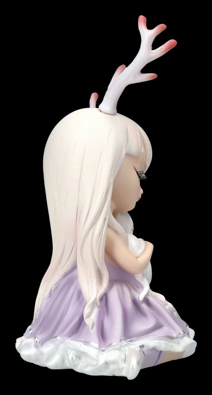 Kleine Feen Figur Mit Geweih Und Katze – Bild 6