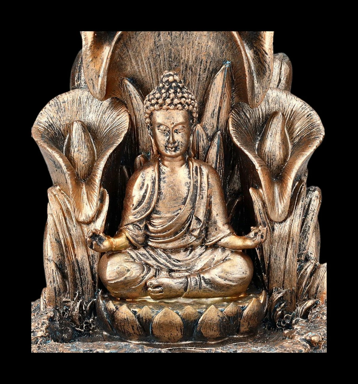 Backflow Räucherhalter - Buddha Mit Lotus – Bild 7