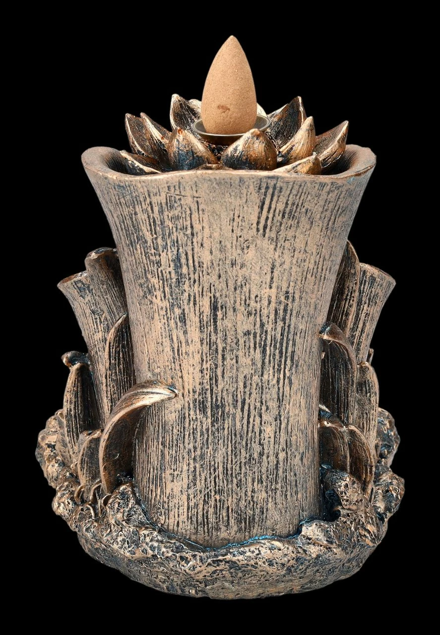 Backflow Räucherhalter - Buddha Mit Lotus – Bild 4