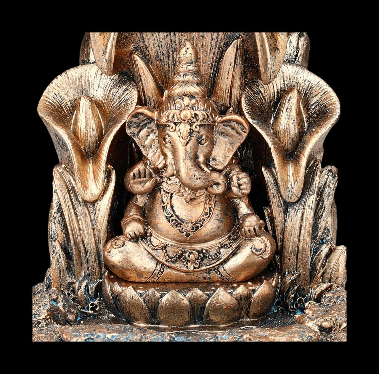 Backflow Räucherhalter - Ganesha Mit Lotus – Bild 8
