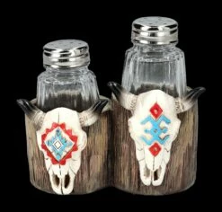 Salz Und Pfefferstreuer Western - Kuh Schädel