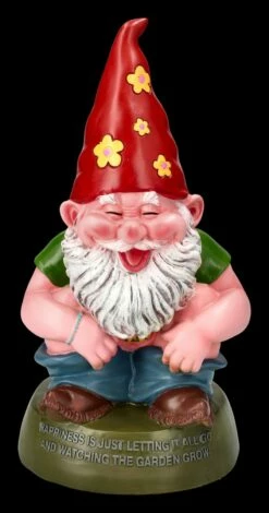 Gartenzwerg Figur - Hippie Lässt Hosen Runter