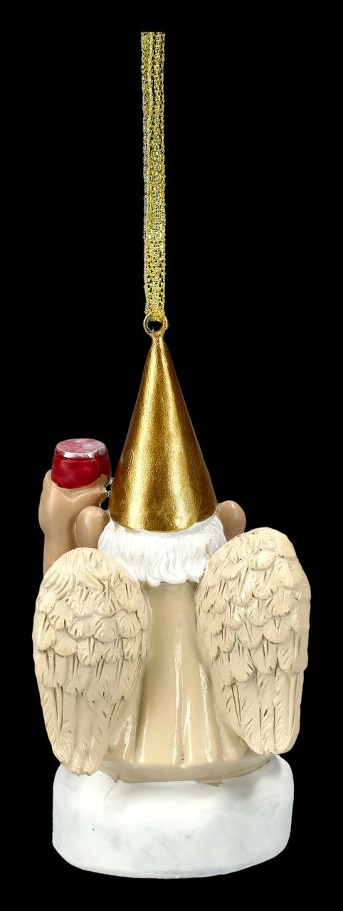 Christbaumschmuck - Gartenzwerg Engel Mit Wein – Bild 5